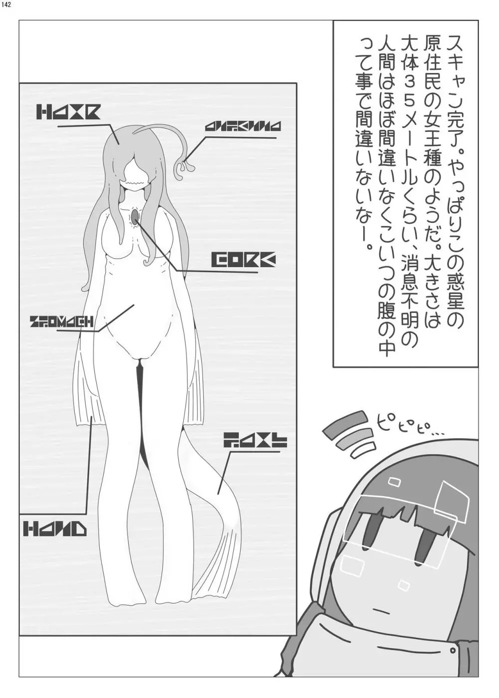 宇宙人・巨女/サイズ差合同誌 総動員!!デラックス増刊号 141ページ