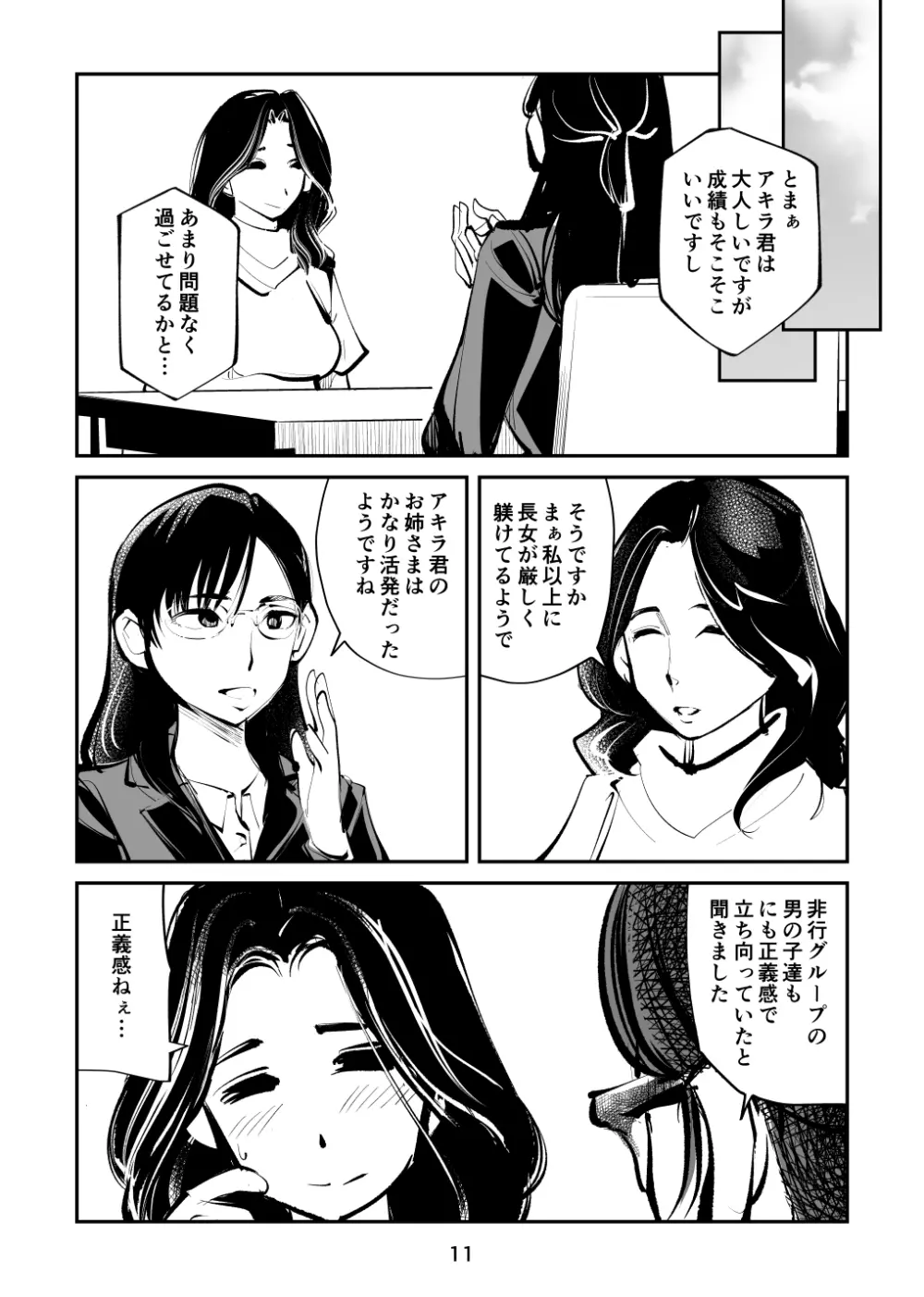 電マ姉弟7 金蹴り女教師 11ページ