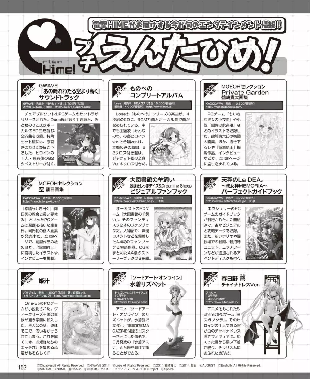 電撃姫 2014年11月号 146ページ