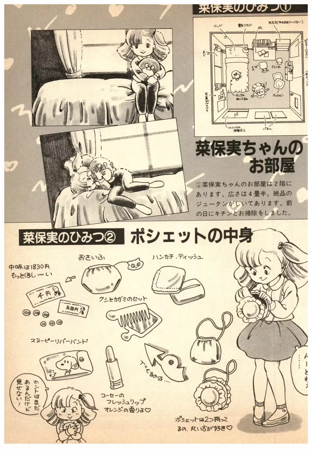 漫画ブリッコ 1984年5月増刊号 ペパーミント★ギャラリー 51ページ