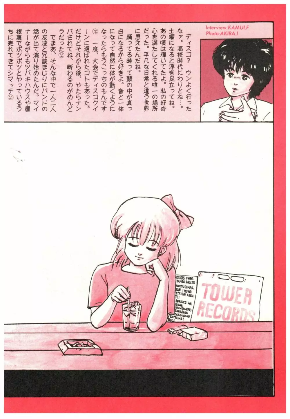 漫画ブリッコ 1984年5月増刊号 ペパーミント★ギャラリー 74ページ