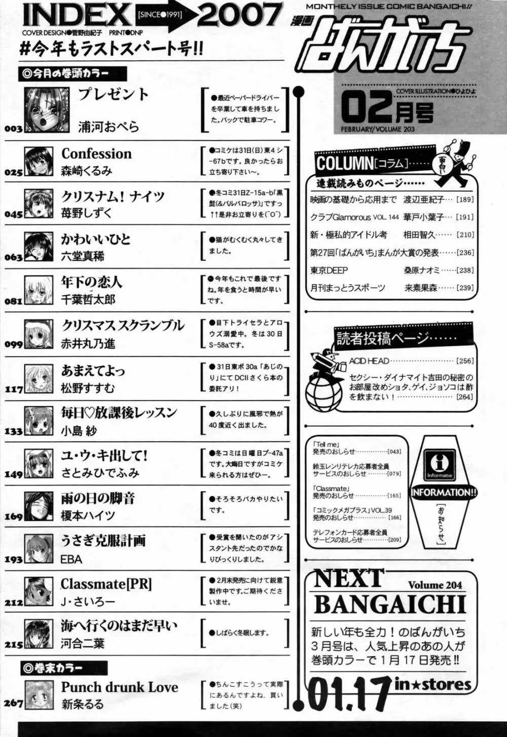 漫画ばんがいち 2007年2月号 266ページ