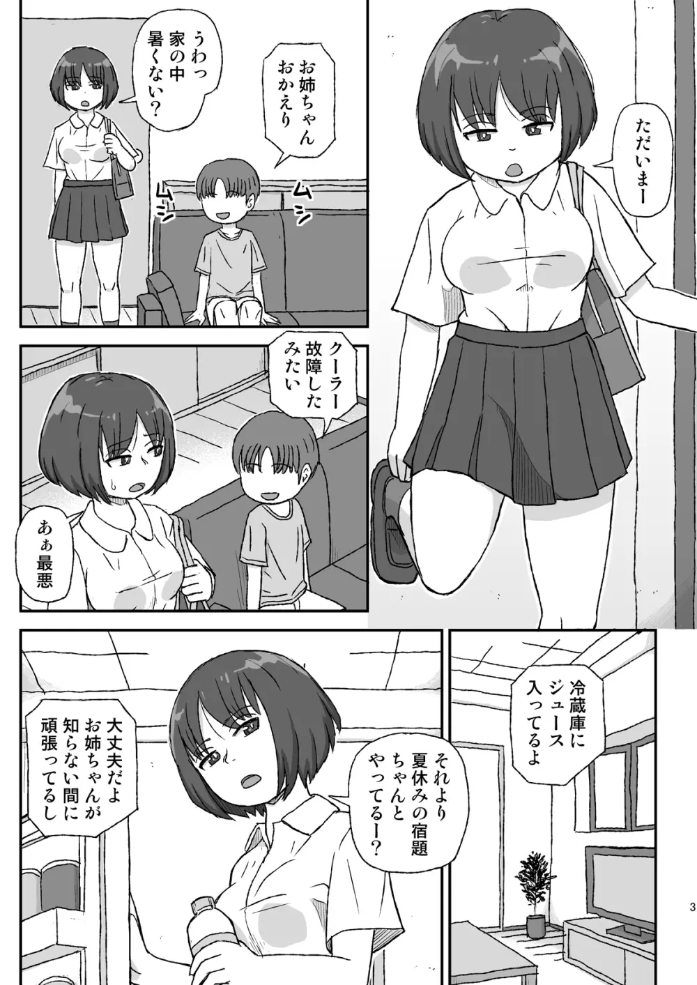 お姉ちゃんは何日で妊娠するのか 3ページ