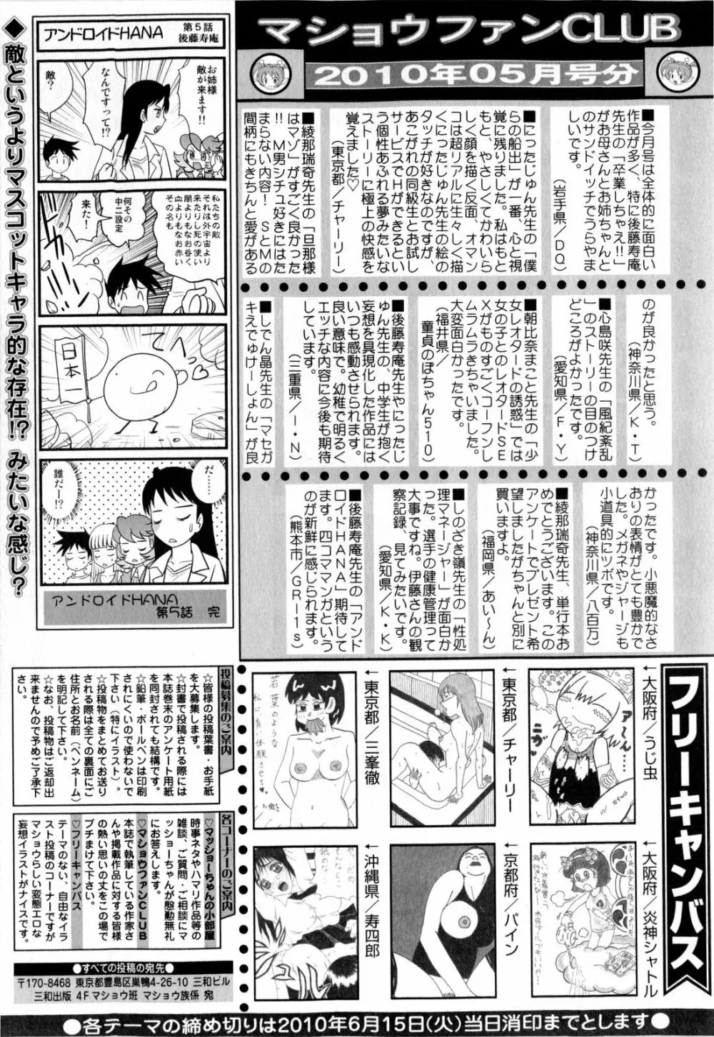 コミック・マショウ 2010年7月号 255ページ