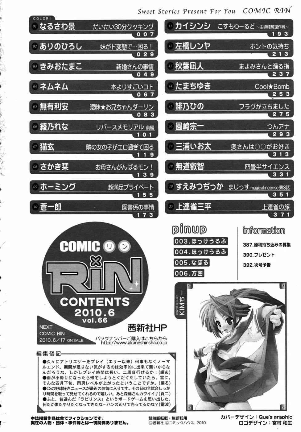 COMIC RiN 2010年06月号 394ページ