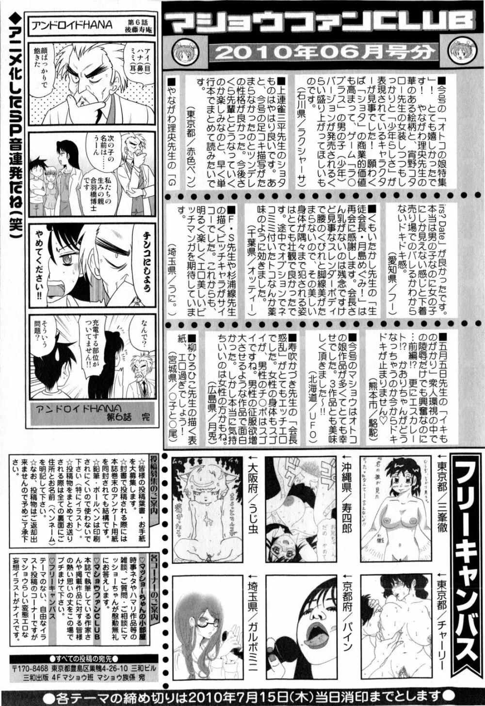 コミック・マショウ 2010年8月号 255ページ