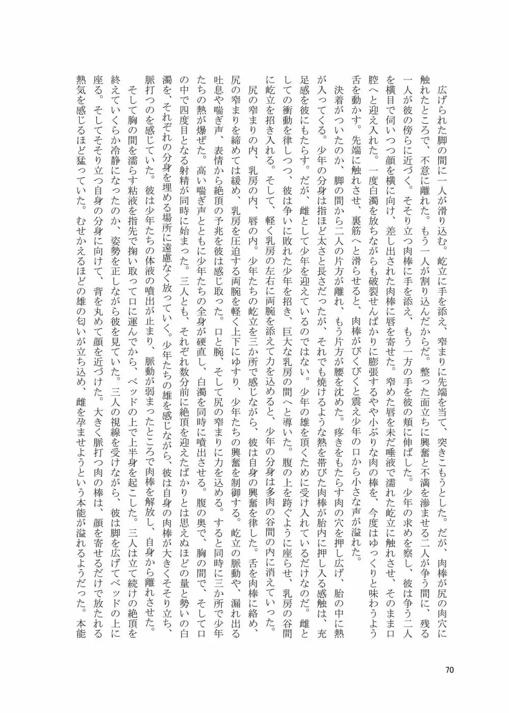 シーメール&メス男子合同誌 C’s HAVEN3 竿 70ページ