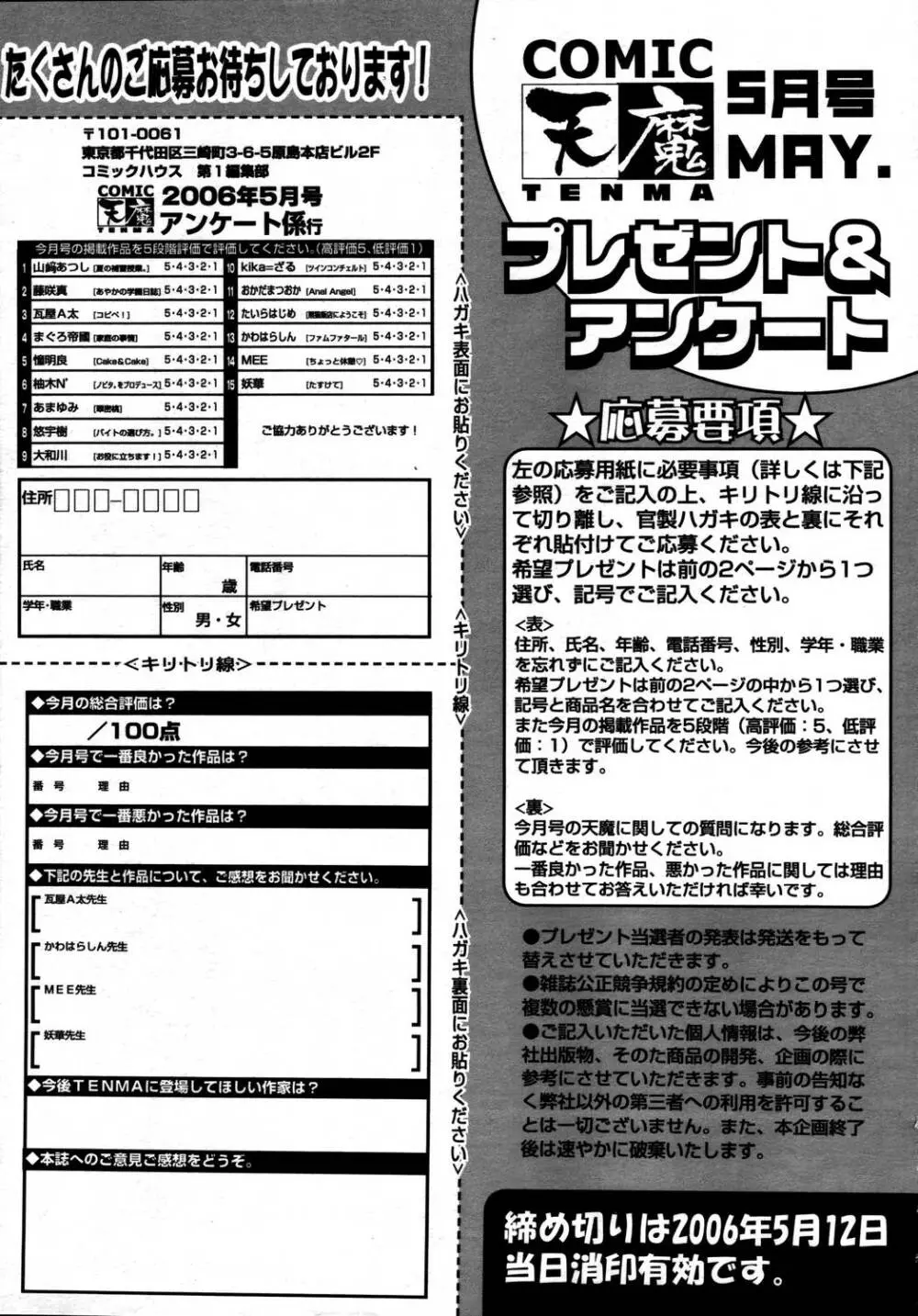 COMIC 天魔 2006年5月号 325ページ