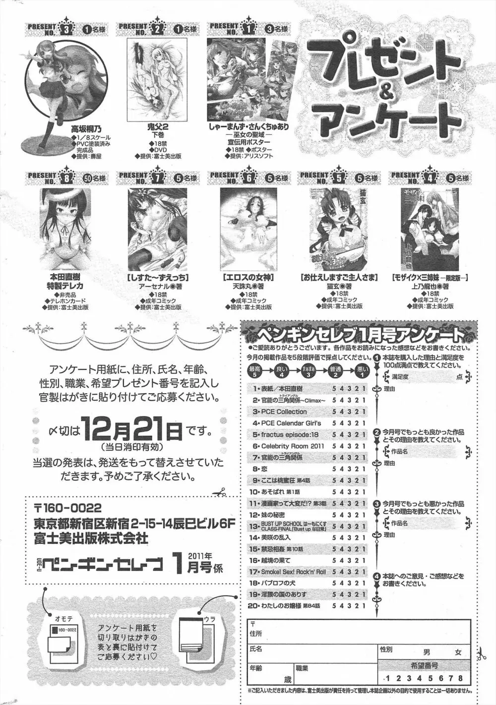 COMIC ペンギンセレブ 2011年1月号 264ページ