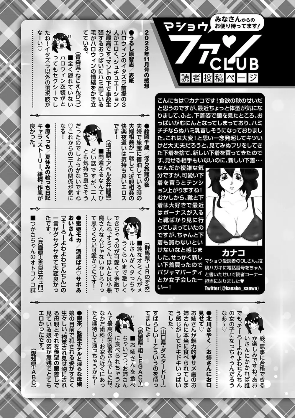 コミックマショウ 2024年1月号 252ページ