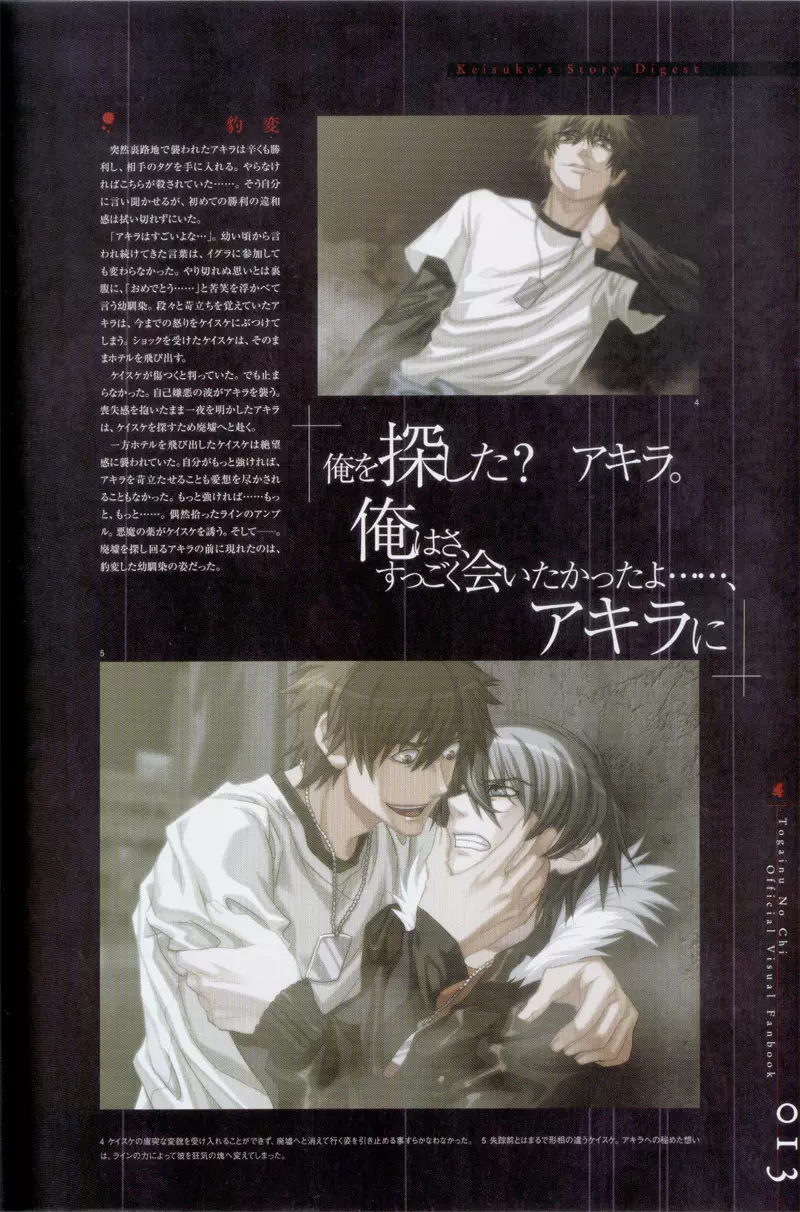 Togainu no chi – Official Visual Fan Book 14ページ