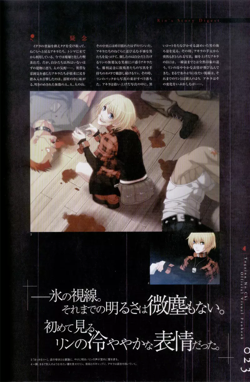 Togainu no chi – Official Visual Fan Book 24ページ