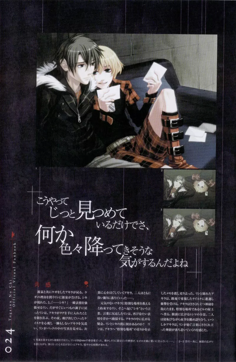 Togainu no chi – Official Visual Fan Book 25ページ