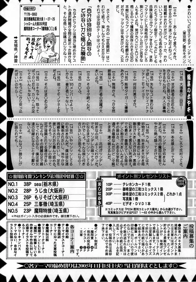 コミック・マショウ 2005年12月号 231ページ