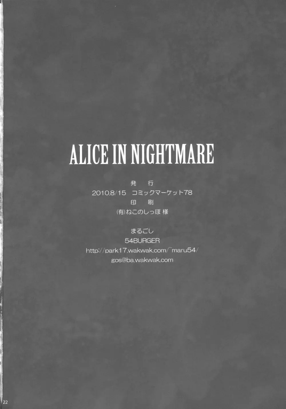 ALICE IN NIGHTMARE 22ページ