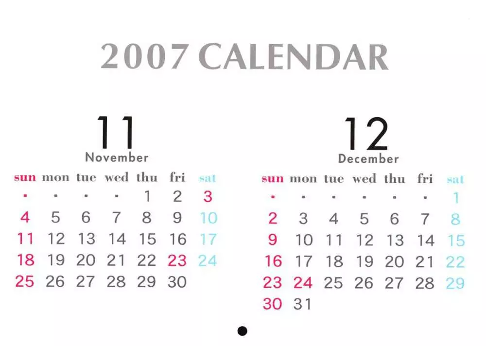 2007 Calendar 13ページ