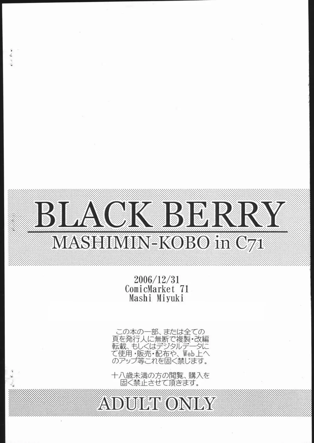 BLACK BERRY 10ページ