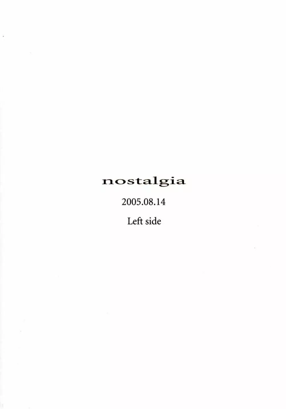 nostalgia 34ページ