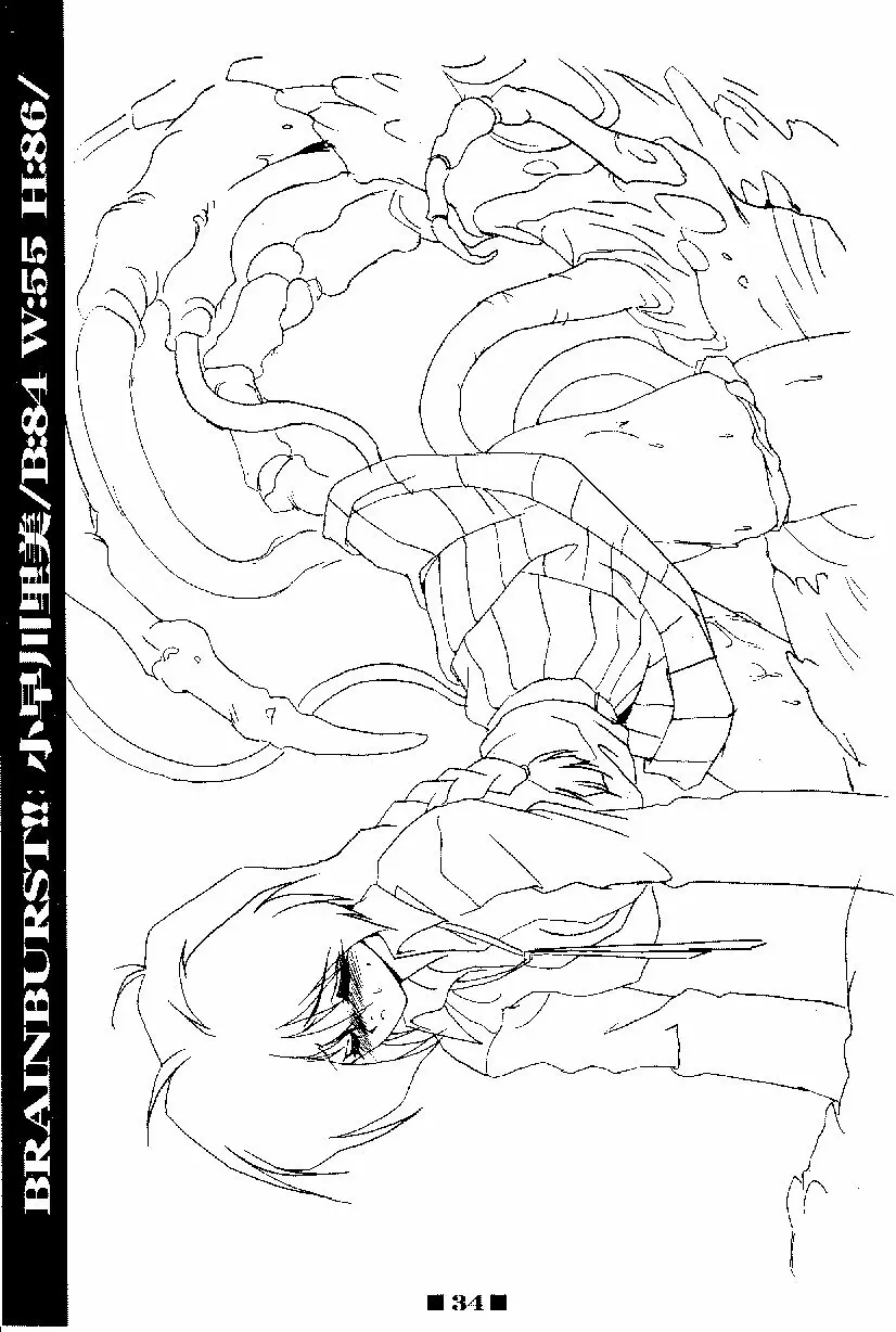 (C58) [HQ’s, RINGERBELL (梶山弘)] RB WORKS (1) GENM & BRAINBURST!! 淫獣幻夢原画集 34ページ
