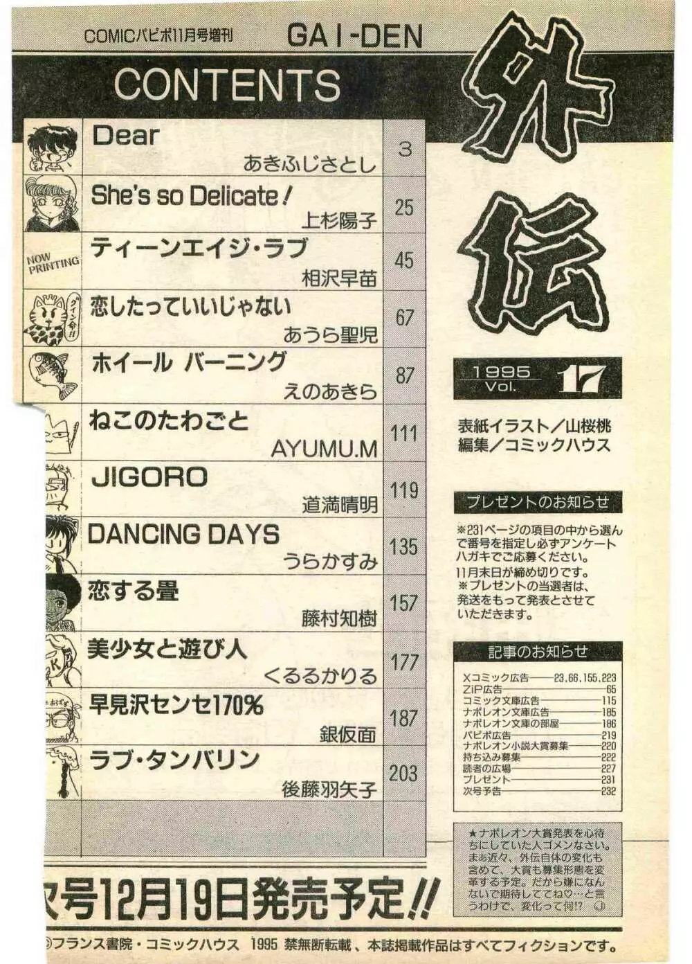 COMIC パピポ外伝 1995年11月号 Vol.17 234ページ