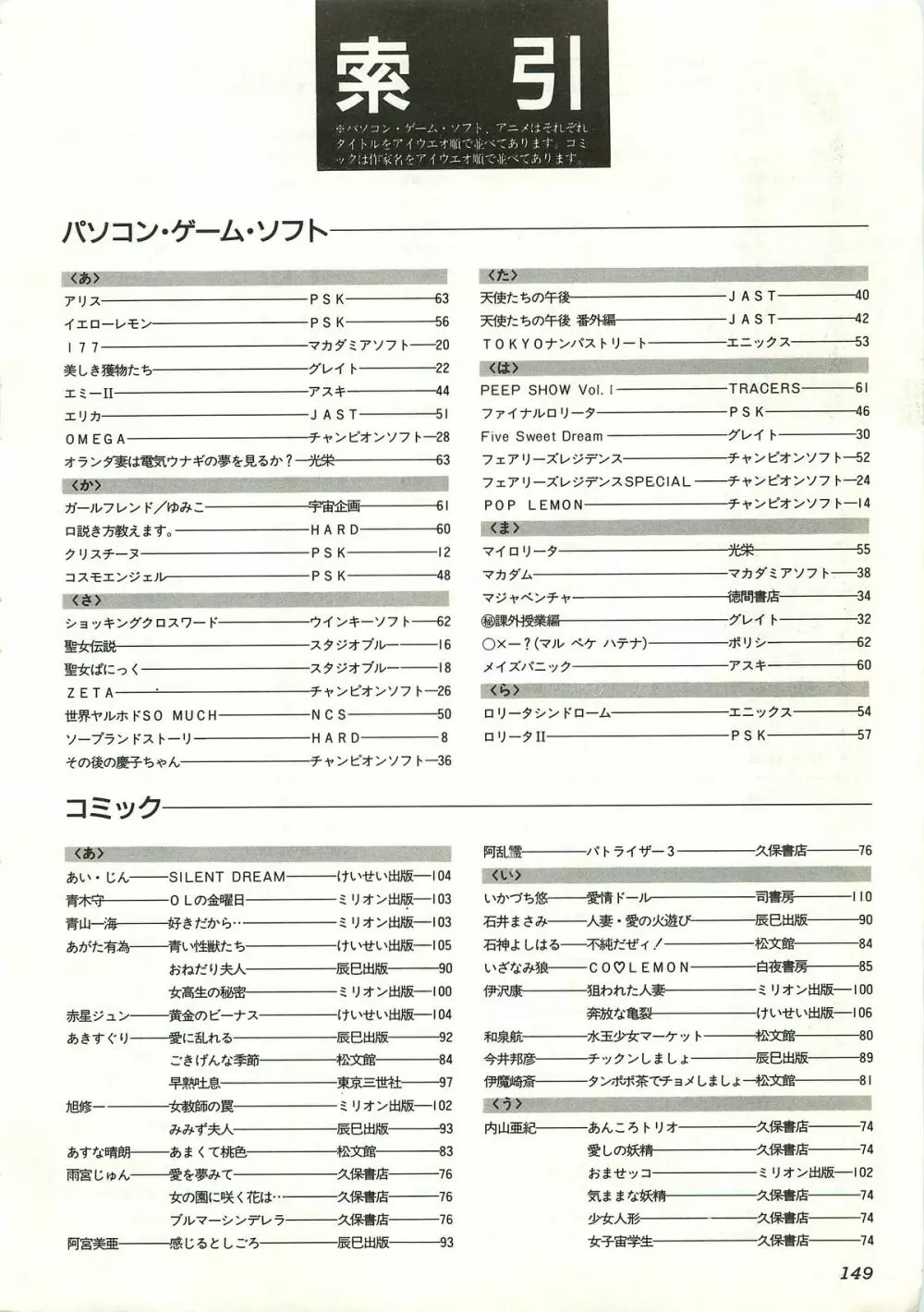コンプティーク増刊号 ちょっとＨな福袋 149ページ