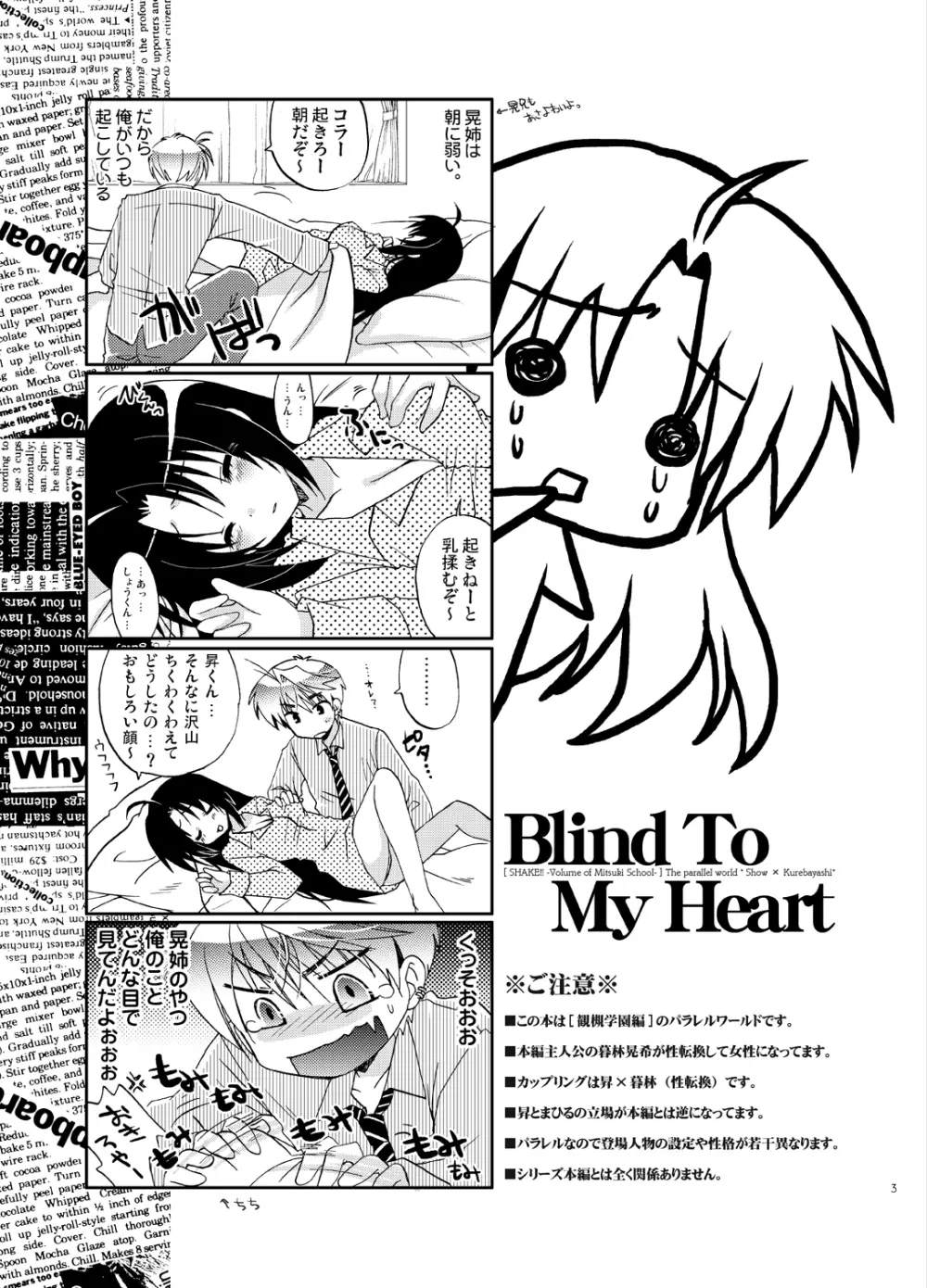 Blind To My Heart 2ページ