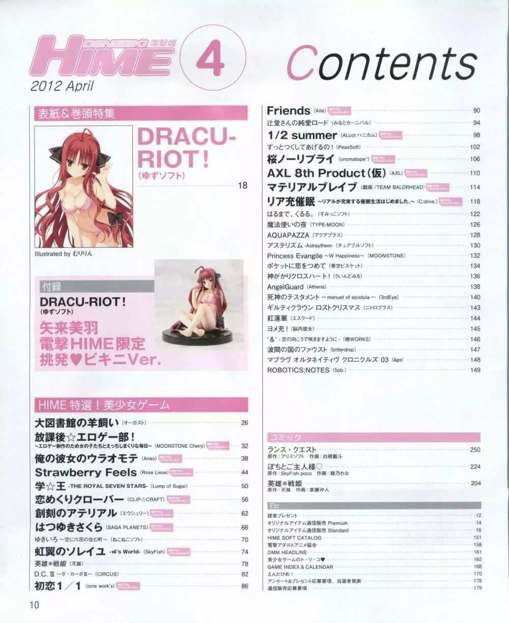 電撃姫 2012年04月号 10ページ