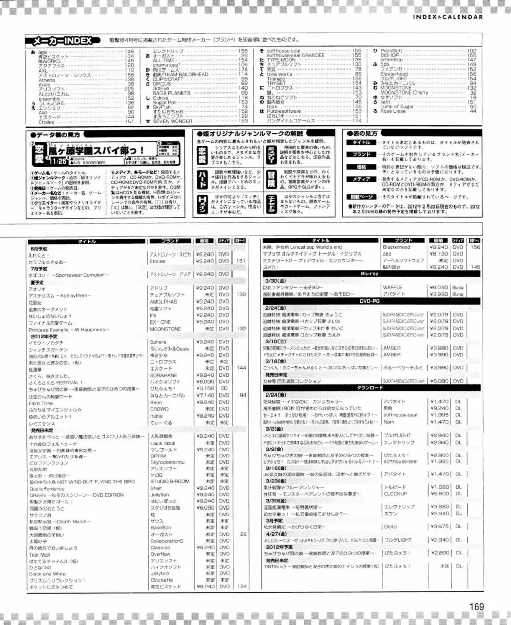 電撃姫 2012年04月号 169ページ