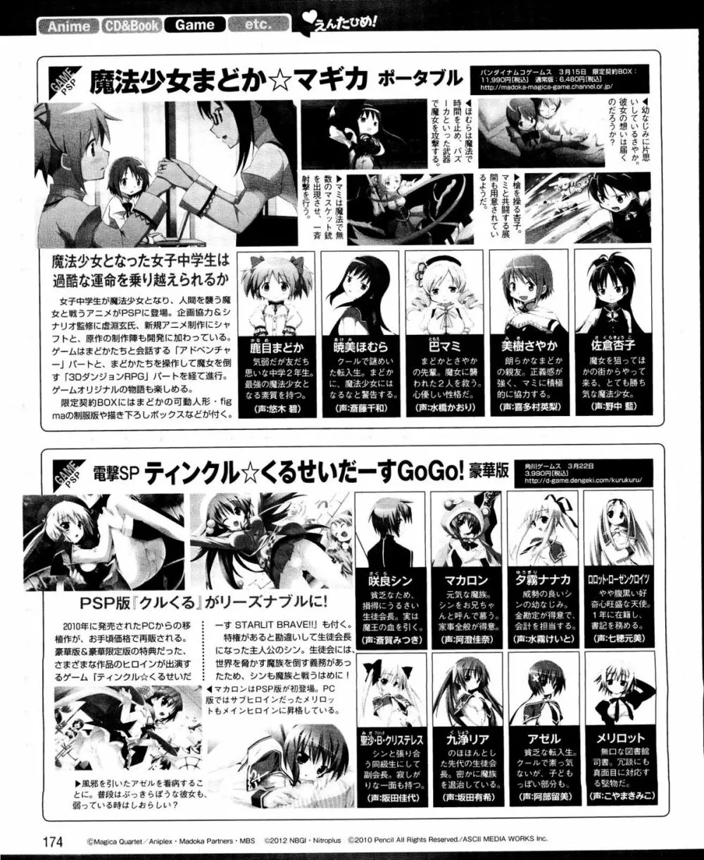 電撃姫 2012年04月号 174ページ