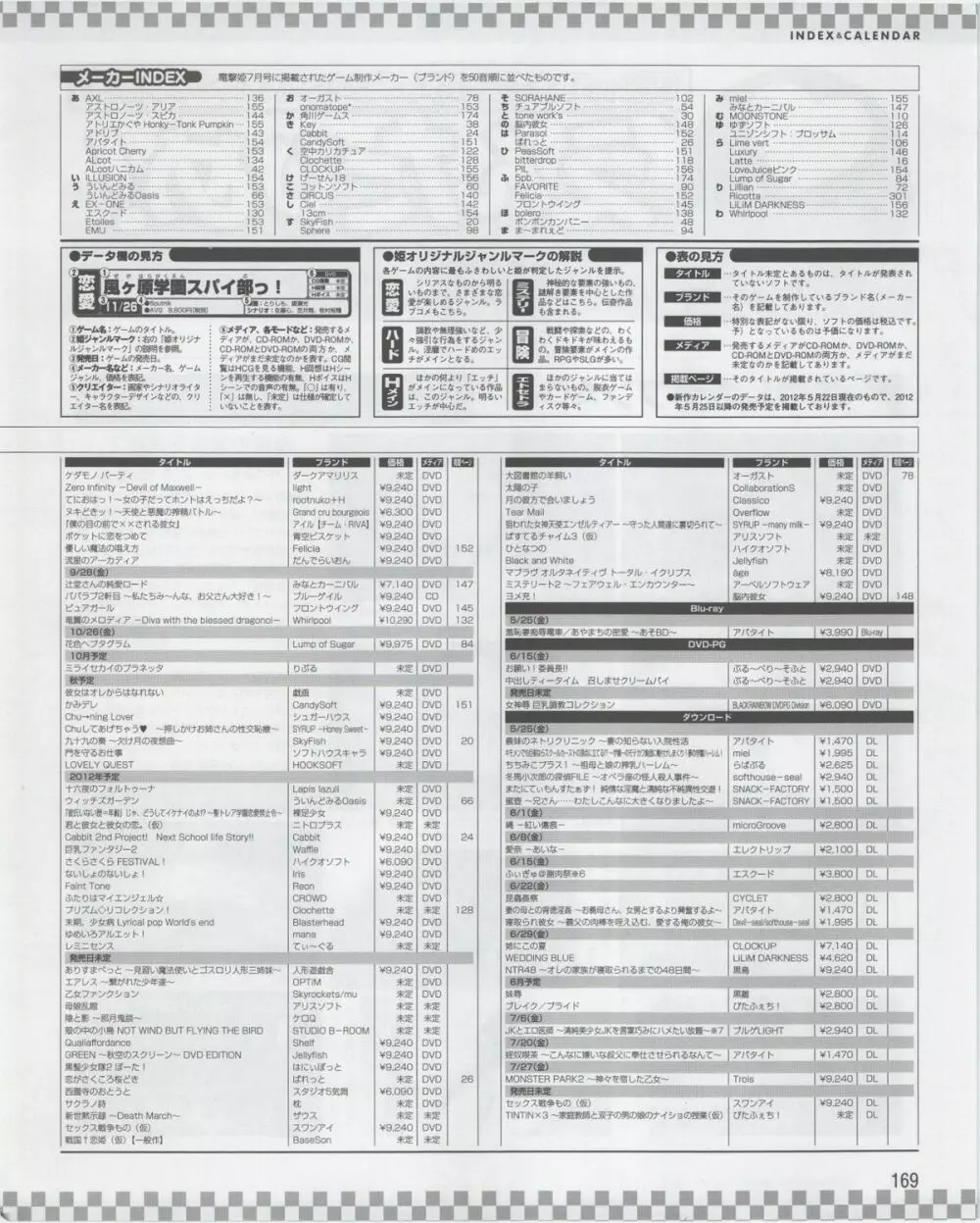 電撃姫 2012年07月号 169ページ