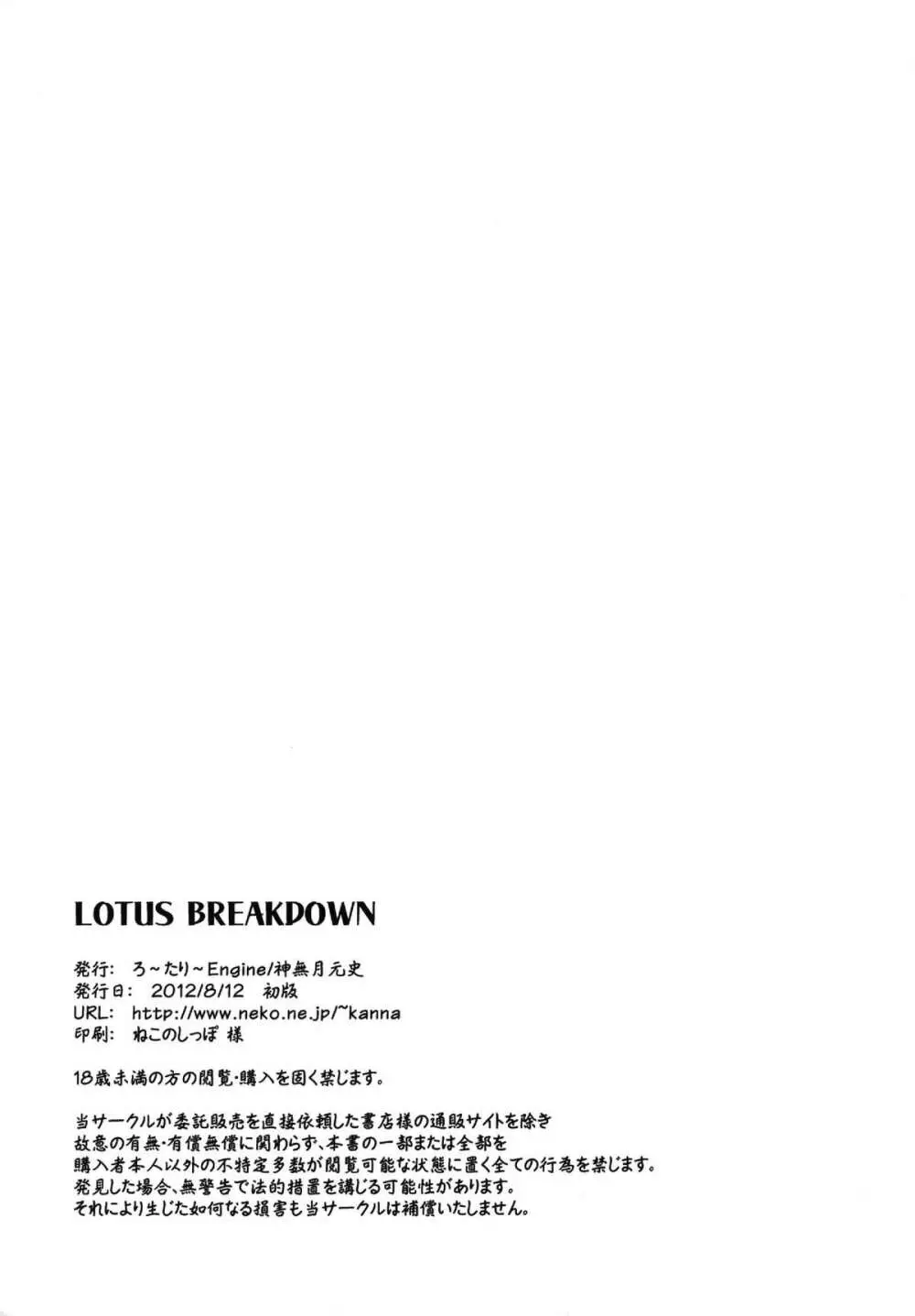 LOTUS BREAKDOWN 42ページ