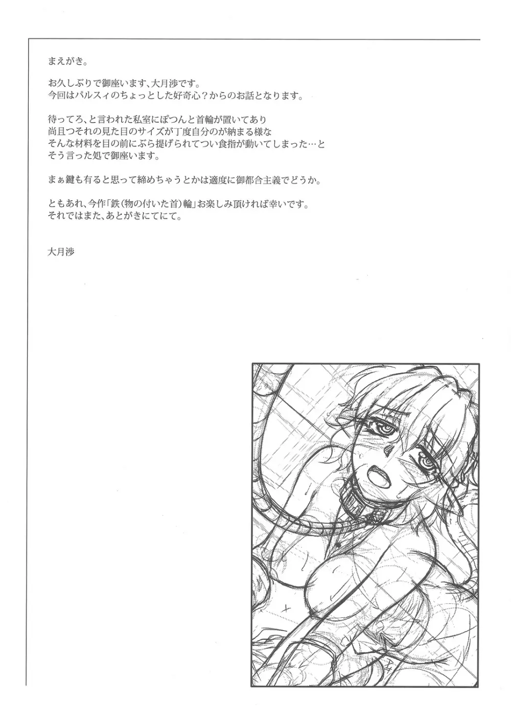 (C82) [幸撃 (大月渉)] 鉄(物の付いた首)輪 (東方Project) 7ページ
