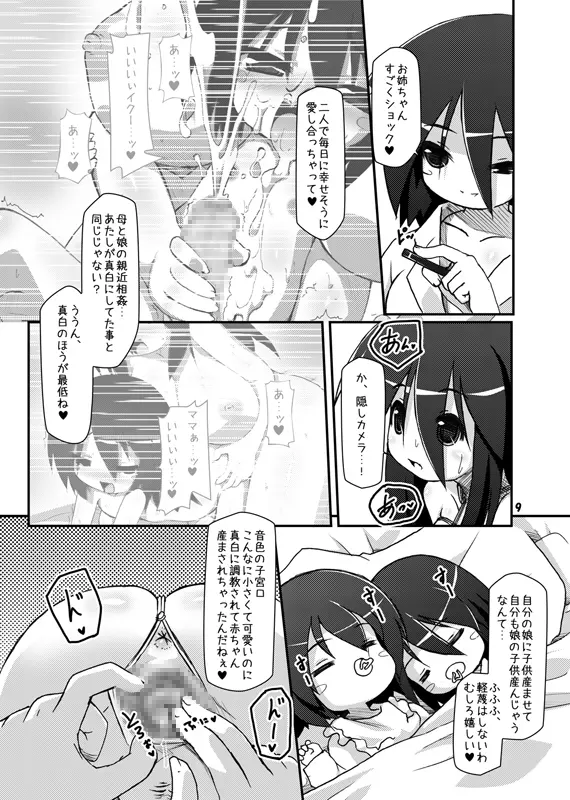 ふたなり母娘相姦・産 8ページ