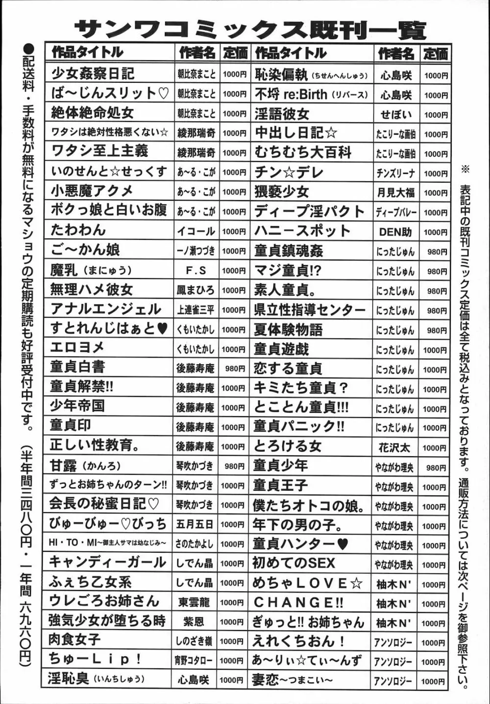 コミック・マショウ 2012年11月号 252ページ