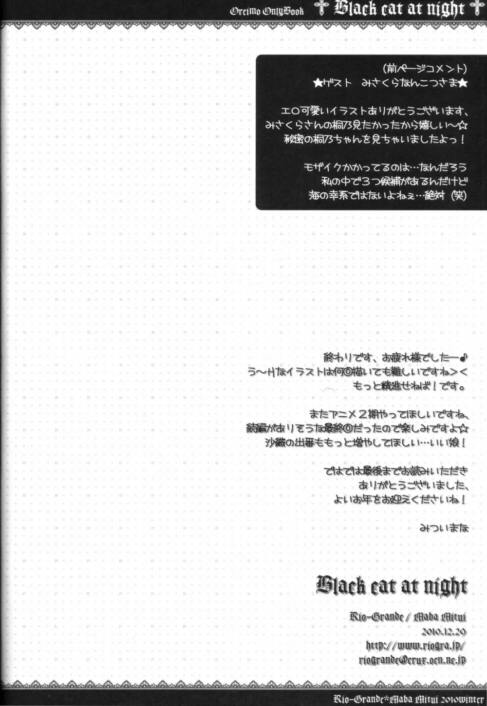 Black cat at night 15ページ