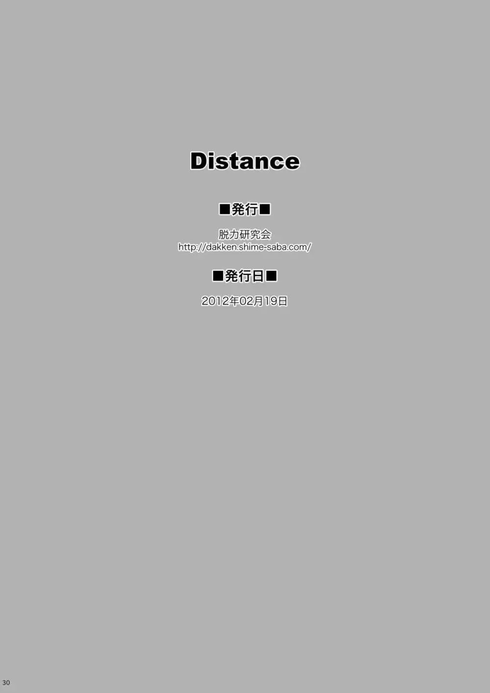 Distance 30ページ