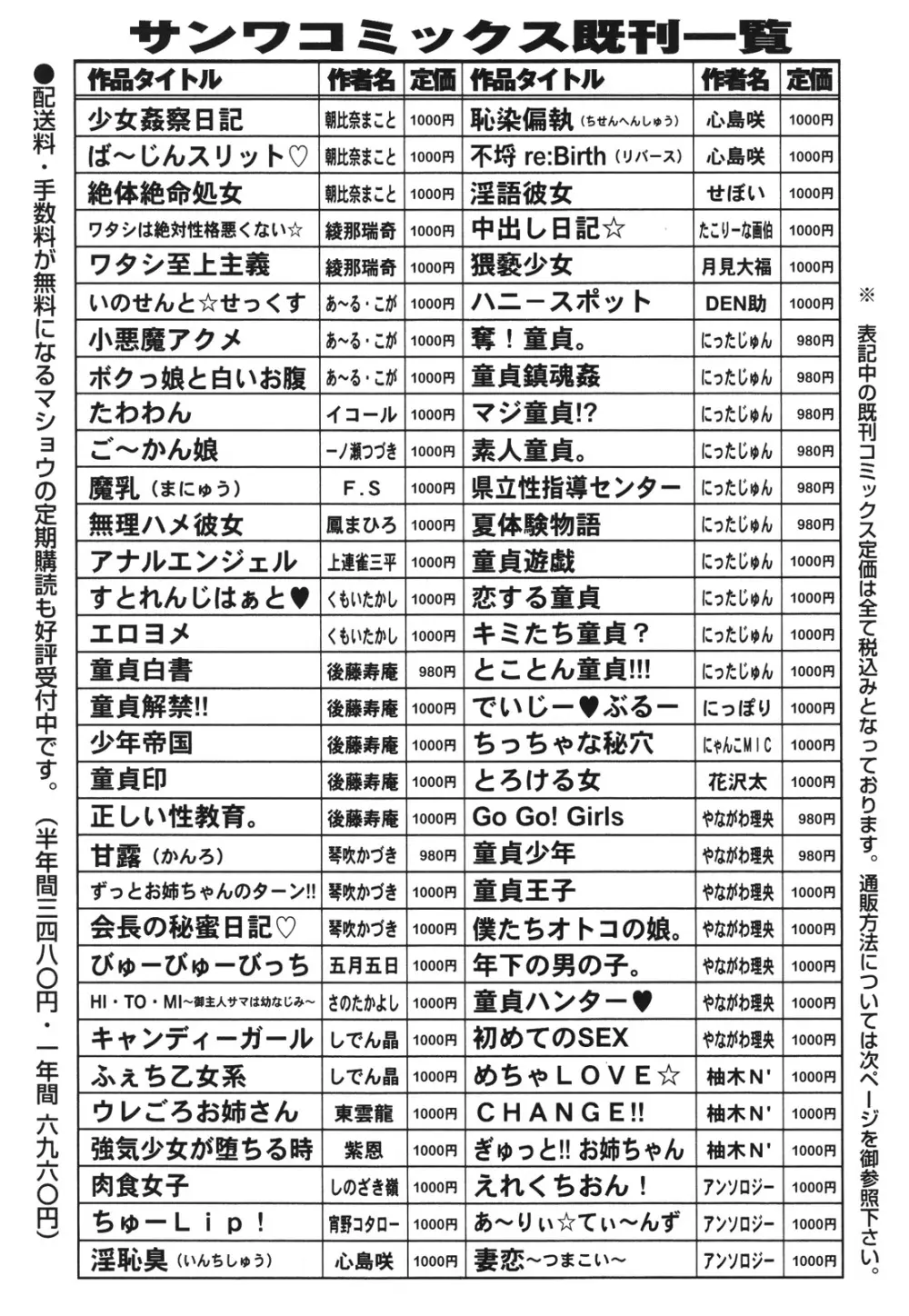 コミック・マショウ 2012年8月号 252ページ