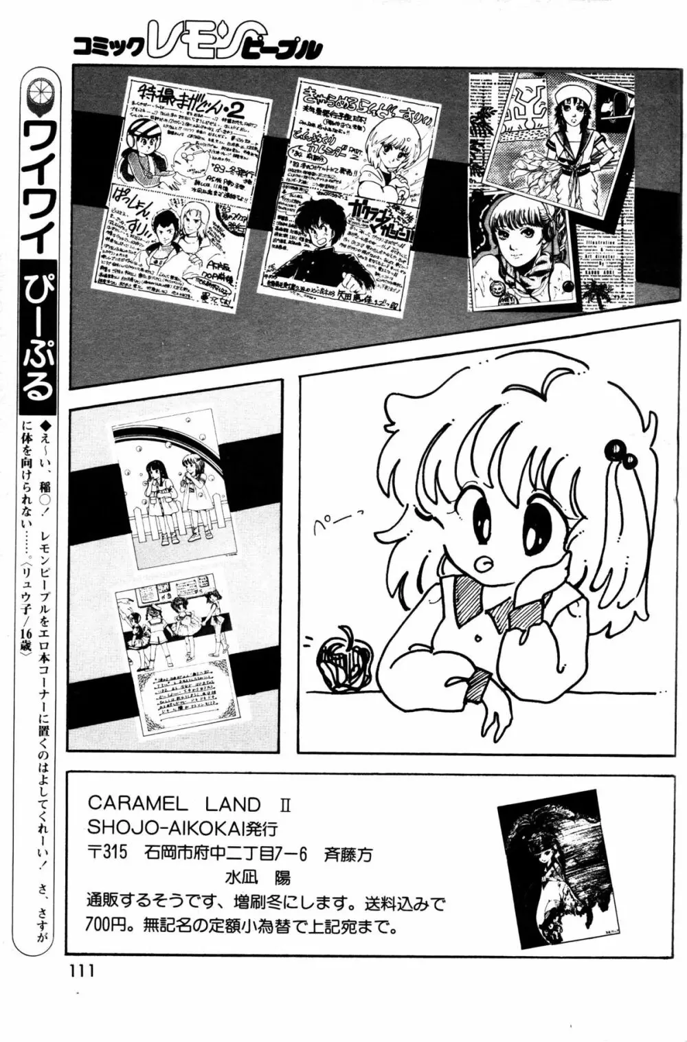 レモンピープル 1984年1月号 Vol.24 25ページ