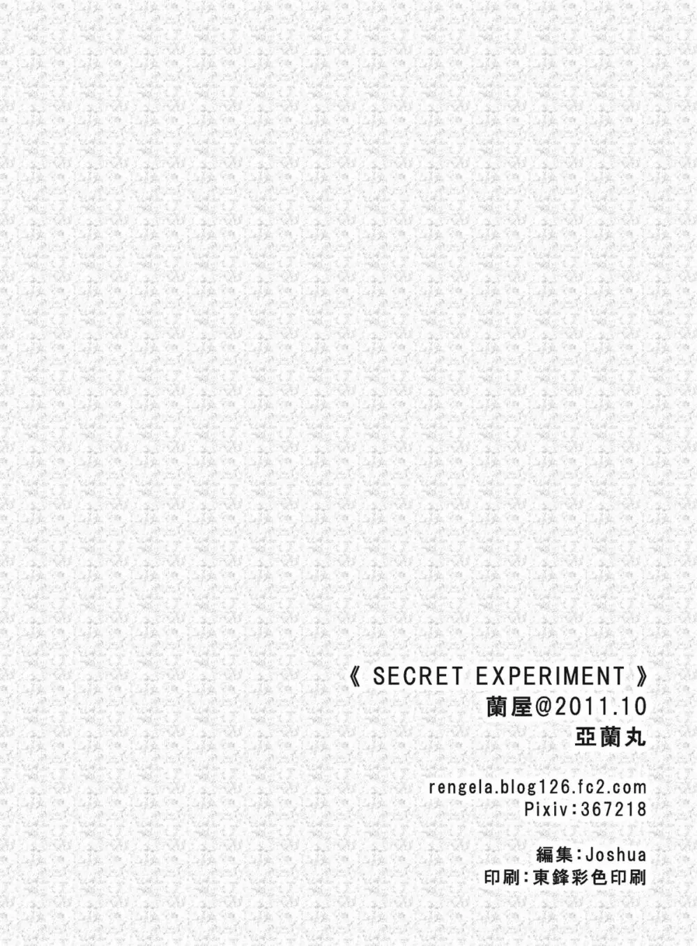 SECRET EXPERIMENT 25ページ