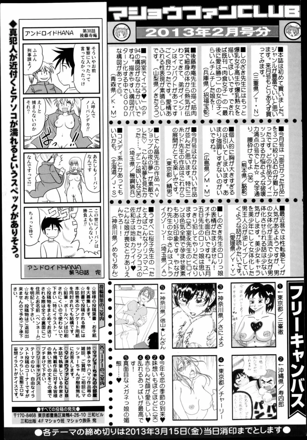コミック・マショウ 2013年4月号 255ページ