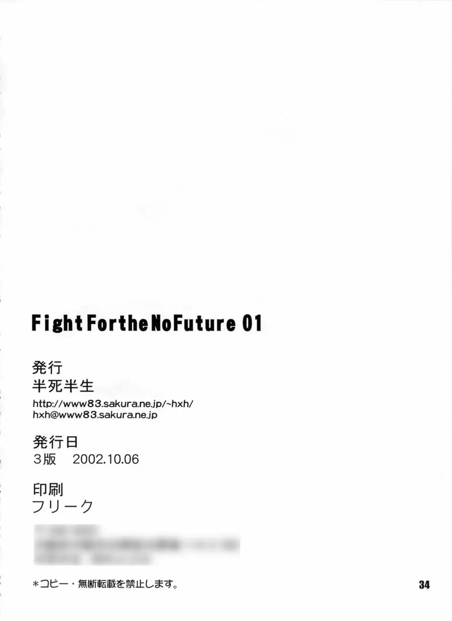 FIGHT FOR THE NO FUTURE 01 33ページ