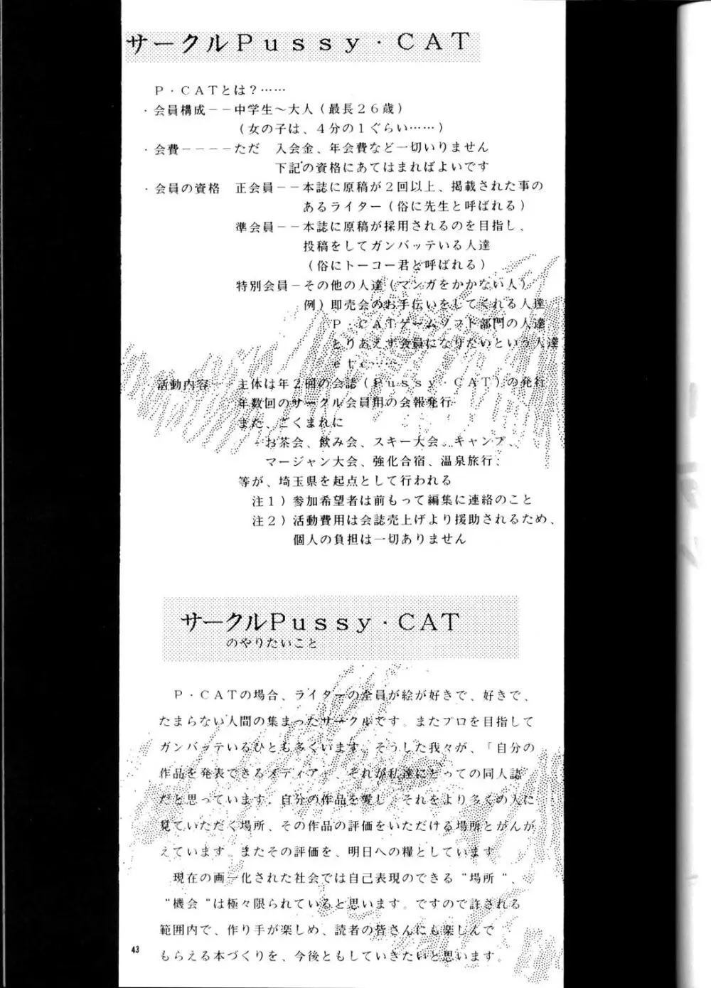 PUSSY・CAT Vol.21 ３×３のパイちゃん本 42ページ