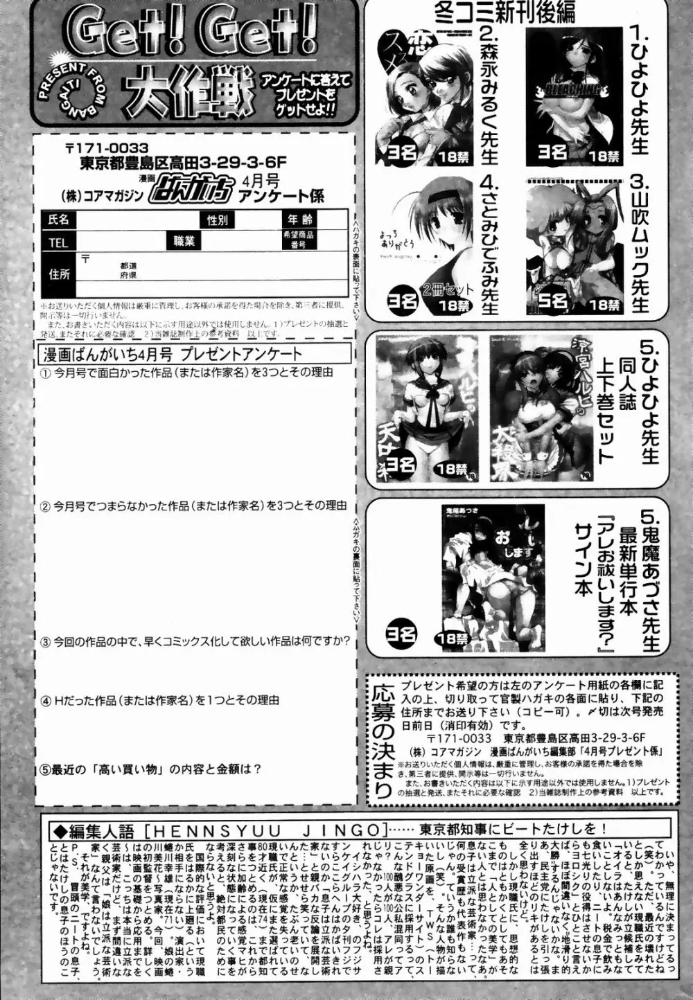 漫画ばんがいち 2007年4月号 263ページ