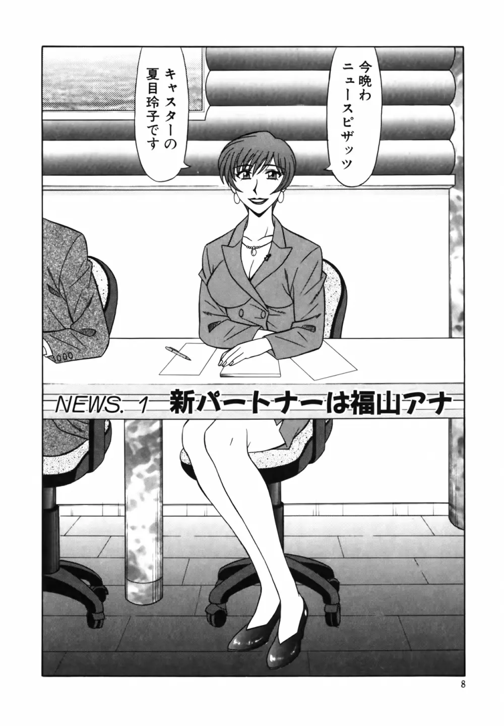 キャスター 夏目玲子の誘惑 Vol.1 8ページ
