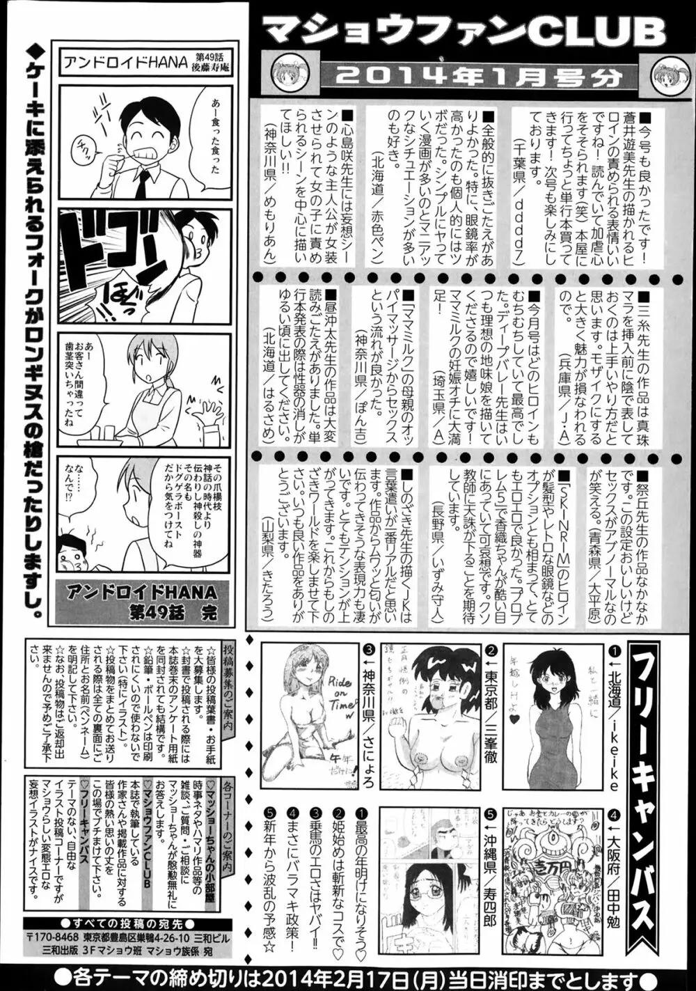 コミック・マショウ 2014年3月号 257ページ