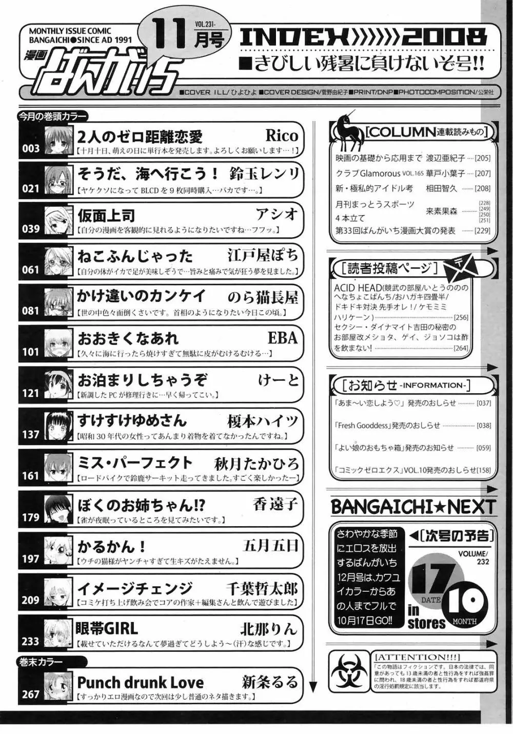 Manga Bangaichi 2008-11 266ページ