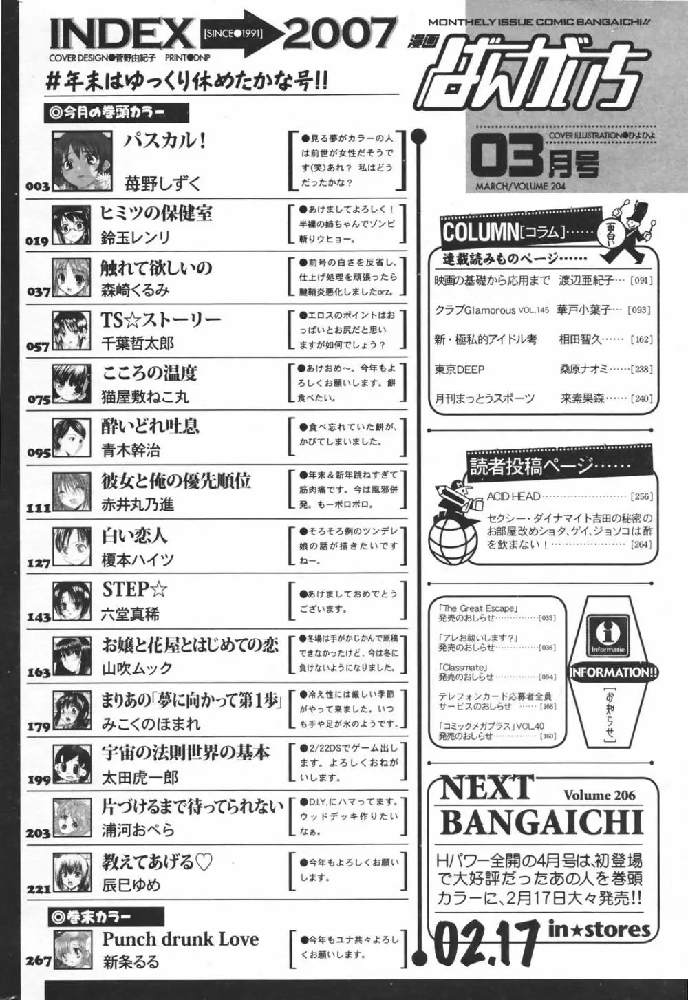 漫画ばんがいち 2007年3月号 266ページ