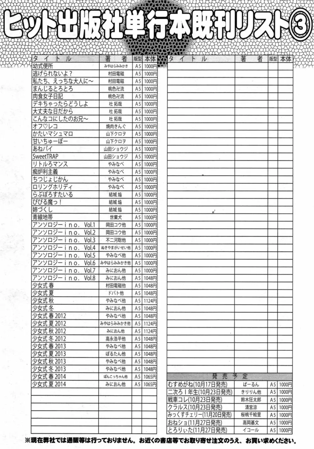 COMIC 阿吽 2014年11月号 447ページ