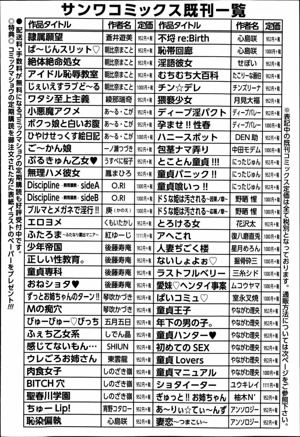 コミック・マショウ 2014年10月号 252ページ