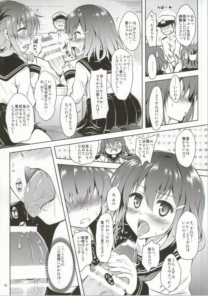 (サンクリ64) [しあわせ甘味料 (幸灯)} らいでんてぃてぃ (艦隊これくしょん -艦これ-) 4ページ